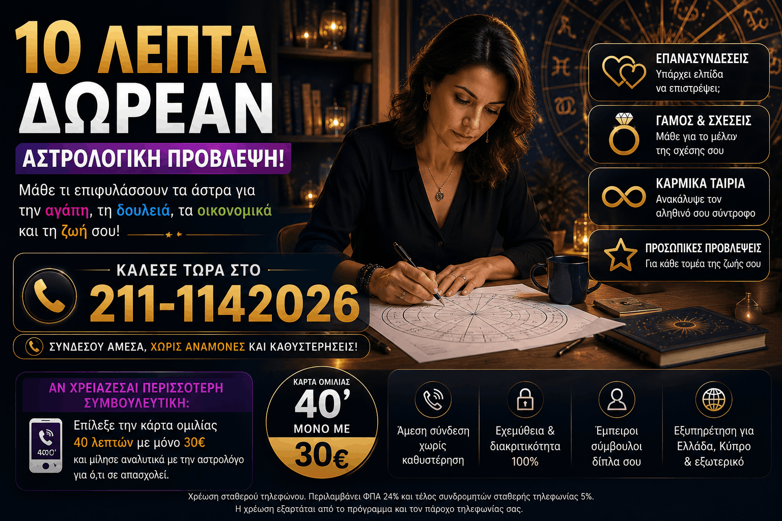 δωρεάν Αστρολογική πρόβλεψη